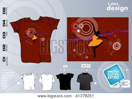  T-shirt tasarım şablonu