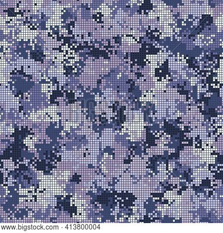 Texture Military Camouflage Seamless Pattern. Abstract Army Vector Illustration