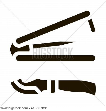 All Purpose Knife Icon Vector Glyph Illustration