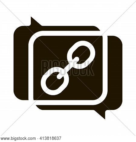 Coincidence Of Two Opinions Glyph Icon Vector. Coincidence Of Two Opinions Sign. Isolated Symbol Ill