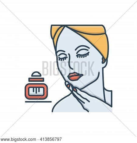 Color Illustration Icon For Beauty Fineness Loveliness Gratefulness Beautiful