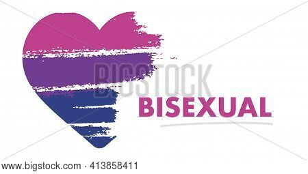 Bisexual Flag. Lgbt Pride Month In June. Lesbian Gay Bisexual Transgender. Celebrated Annual. Rainbo