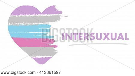 Intersexual Flag. Lgbt Pride Month In June. Lesbian Gay Bisexual Transgender. Celebrated Annual. Rai