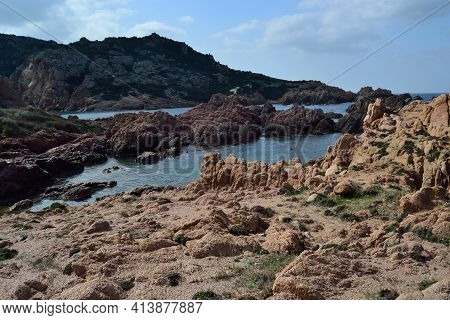 View Of The Cala Sarraina Coast, Trinità D\'agultu