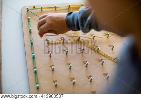 Geoboard For Developing Mathematical Thinking And Problem Solving Skills