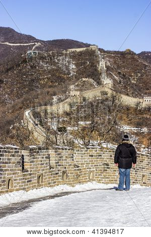Mutianyu grande muralha da China no inverno