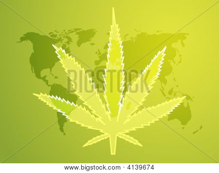 Illustration de feuille de marijuana