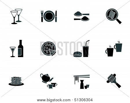 Collection of food and beverage icons