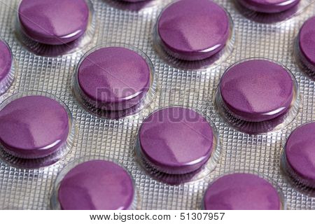 Medicine Pills Packed In Blisters