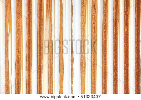 Rusted galvanized iron plate