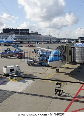 Schiphol Airport, Amsterdam, Netherlands.