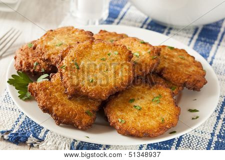 Homemade Traditional Potato Pancake Latke