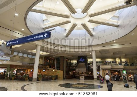 An Open Area Of Minneapolis Airport In Minnesota On July 02, 2013