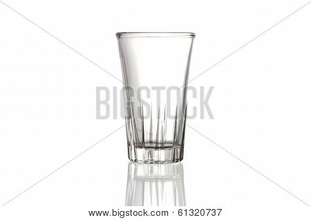 Empty glass. Isolated on white isolated background