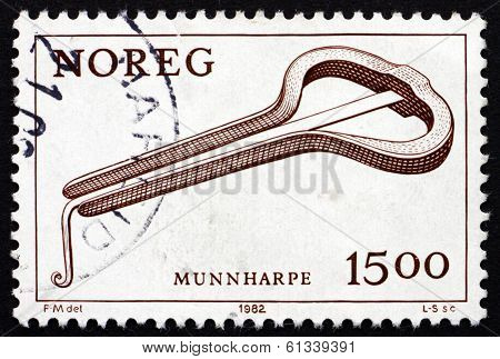 Postage Stamp Norway 1982 Mouth Harp, Musical Instrument
