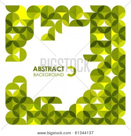 Greeen modern geometrical abstract background