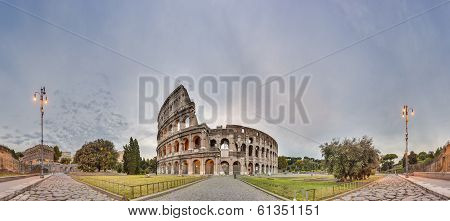 The Colosseum, Or The Coliseum In Rome, Italy