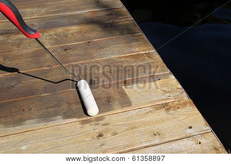 Staining The Deck