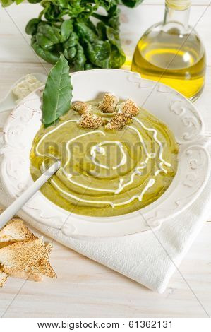 spinach soup-zuppa di spinaci