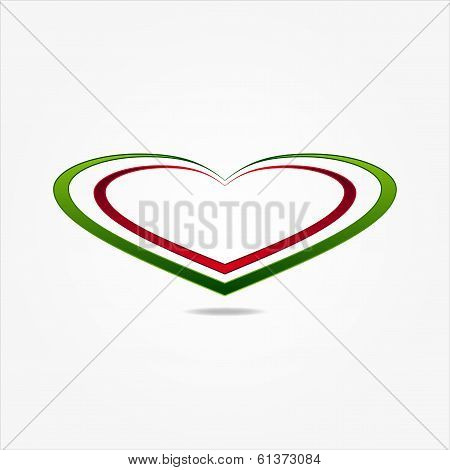 Graphic design with Italian flag