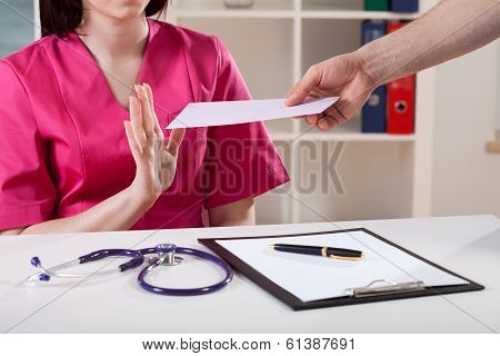 Disapproval For Bribe