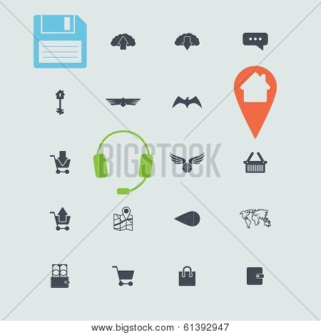 Set of web icons