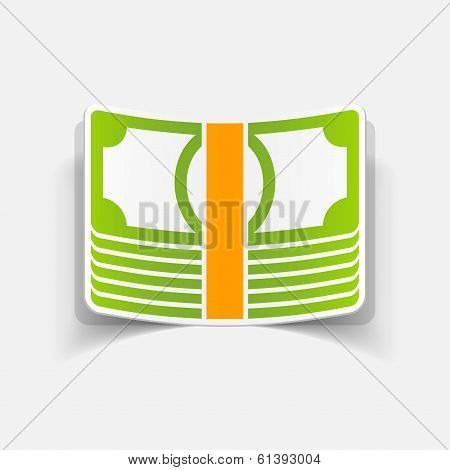 realistic design element: money