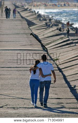 Lovers Walking