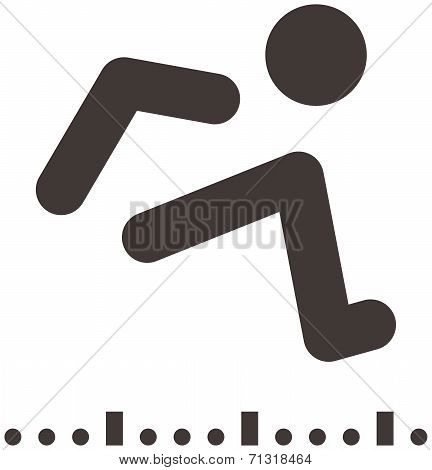 Long Jump Icon