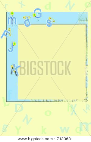 foglio blu giallo