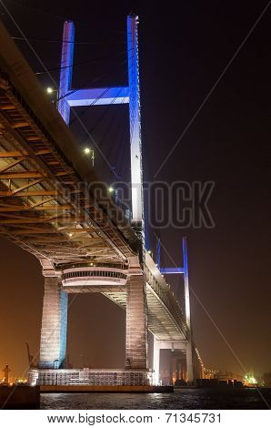 Night view of Yokohama Bay Bridge