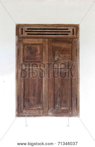 wood house window