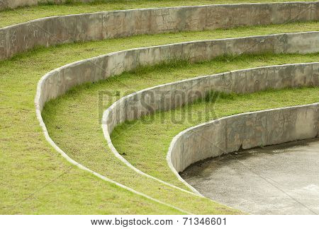 Stone Pavers green grass lawn