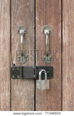 padlocked door