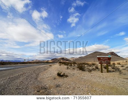 Entrance of Rhyolite Ghost Town