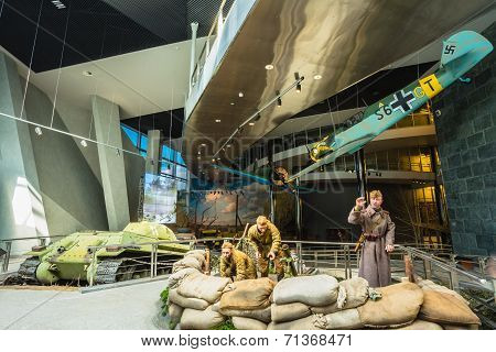 Exposure Of Weapons And Equipment In The Belarusian Museum Of The Great Patriotic War. Minsk, Belaru