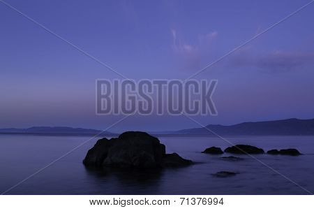 Blue Morning Rocks