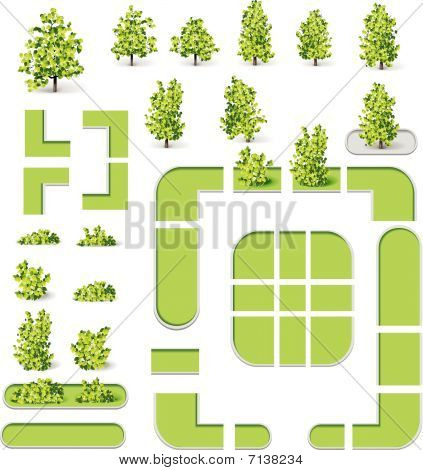 Stad plan creatie kit (DIY). Deel 10. Parken en gazons