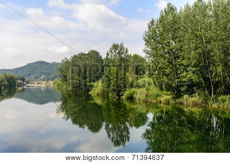 Serchio River, Tuscany (italy)