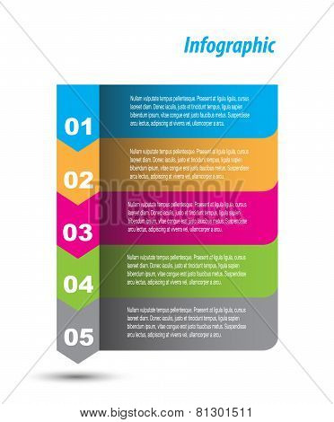 Modern design template, can be used for info-graphics,graphic or website layout vector