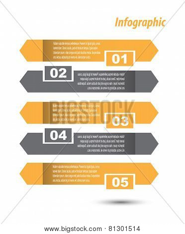 Modern design template, can be used for info-graphics,graphic or website layout vector