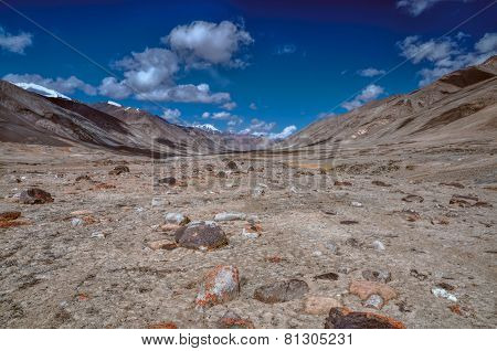 Arid Valley In Tajikistan