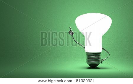 ?light Bulb Character In Aha Moment