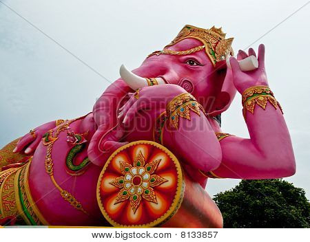 Golden Hindu Elephant Jumala Ganesh