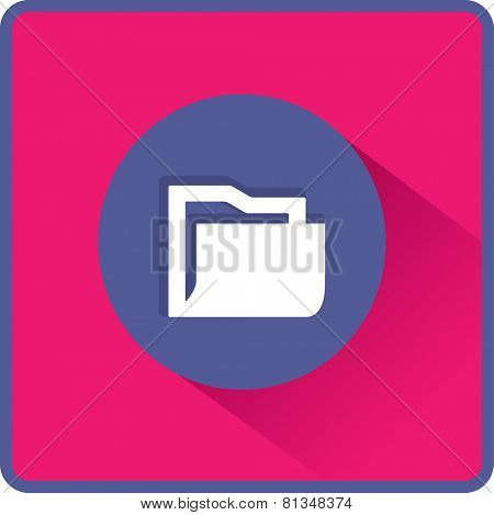 Flat icon of folder