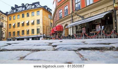 Stockholm. Sweden. Cafe in the center of the city