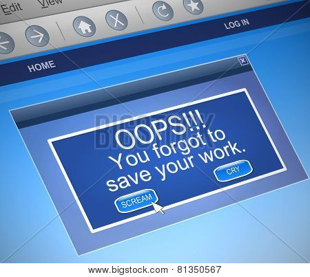 File Save Concept.