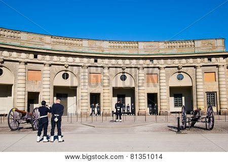 Stockholm. Sweden. Guard at Royal Palace