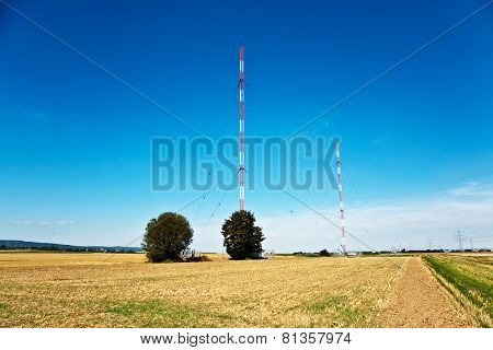 Radio Installation In Golden Acres With Blue Sky