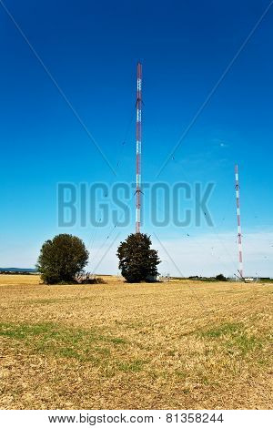 Radio Installation In Golden Acres With Blue Sky